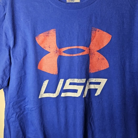 Under Armour Blue Shirt USA Size XL - Picture 3 of 8
